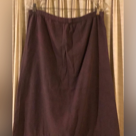 Blue Fish Egglant Long Skirt w Original Art - Picture 4 of 6